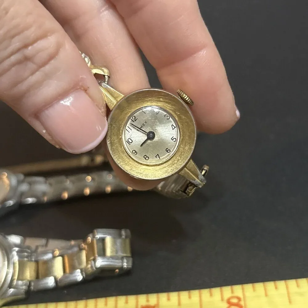 Vintage Timex Watch Lot Of 11 For Parts Untested! As Is Condition